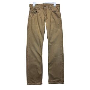 Levi’s 514 Straight Fit Khaki Jeans Men’s 32x34 Tan Casual Pants